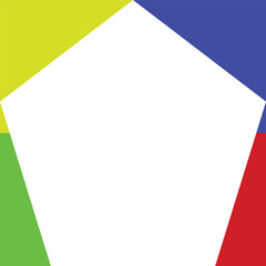 Multi Color pastel, rainbow vector texture in style. Beautiful illustration with pentagon. Backgrounds for mobile phones, laptops, photos, web, white background,