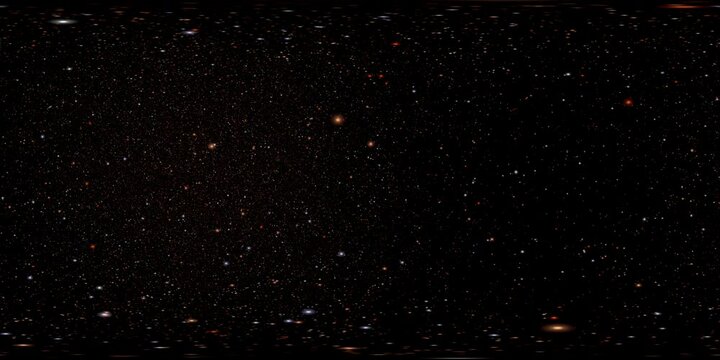 360 VR Space 3003: Virtual reality video flying through star fields in space (Loop).