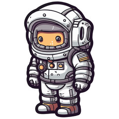 Obraz na płótnie Canvas Cartoon astronaut illustration