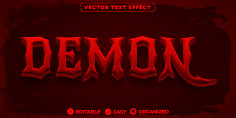 Demon Text Effect,Fully Editable Font Text Effect