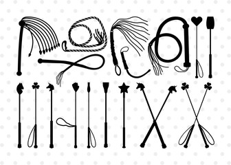 Riding Crops SVG Cut Files | Riding Crops Silhouette | Equestrian Themed Svg | Horse Cops Svg | Equestrian Svg | Horse Whip Svg | Riding Crops Bundle