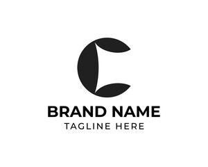 Modern letter C logo design 