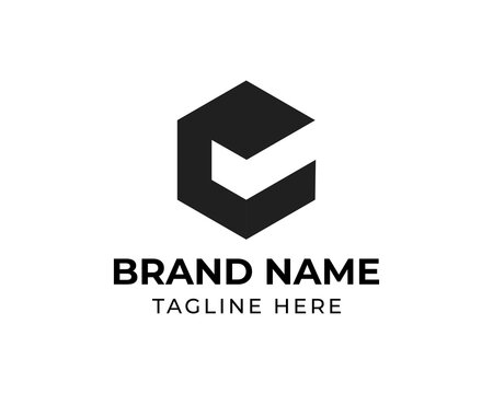 Modern letter C logo design 
