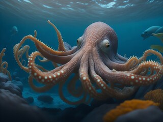 octopus in aquarium
