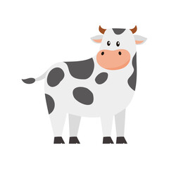 Cow Cartoon Illustration