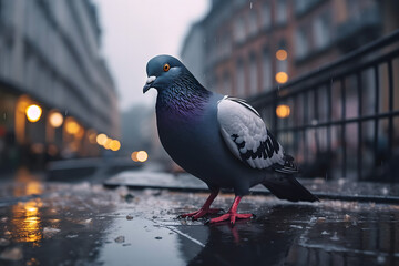 pigeon in the city