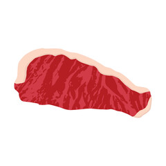 beef steak, beef steak Slice, Slice,  steak, piece of meat, fresh meat, pork chops, vector illustration in flat style, food, meal, cuisine, graphic design