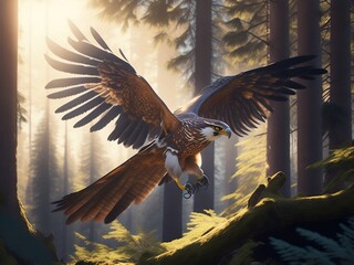 bald eagle in flight