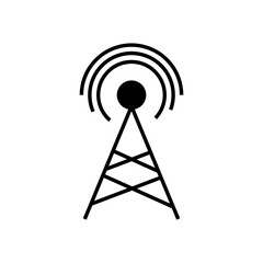 Tower, Mobile Tower, Antenna, Broadcast, Technology, Icon, Vector, Radio