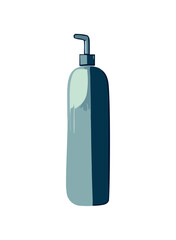 Moisturizing shampoo in plastic bottle