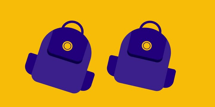 Bag Flat Design Graphic Design Illustration Video Vector.mp4