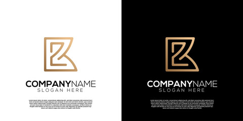 Vector golden monogram Z letter logo. Creative logo inspiration