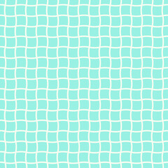 プールの水面のような波打つチェック柄のシームレスパターン