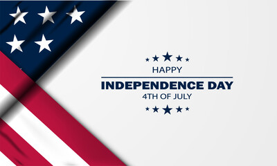 Obraz na płótnie Canvas Happy Fourth of July Independence day USA Background Design