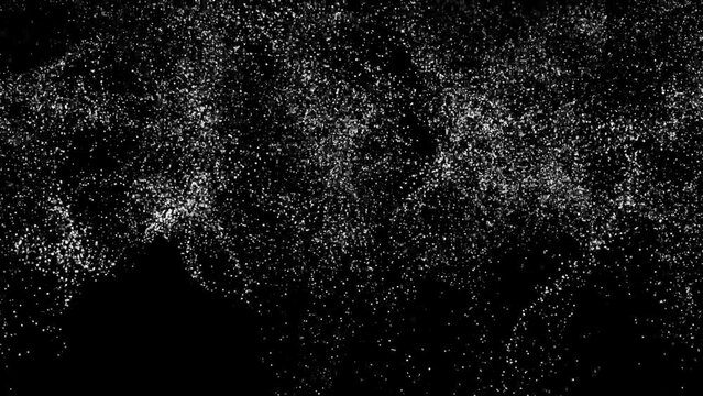 snow fall concept. Falling raindrops or snow against a black background