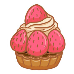 Bakery and dessert represented by delicious cake icon. Isolated and colorfull
