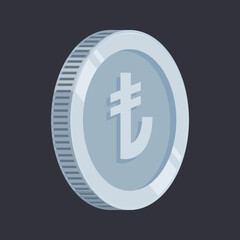 Lira Turkey Silver Coin TRY Turkish Coin Money