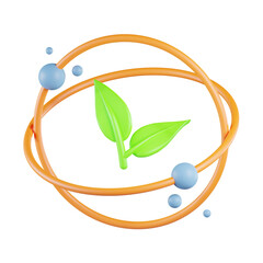 Sustainable Energy 3D Icon