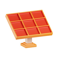 Solar Panel Energy 3D Icon