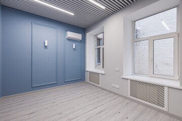 New empty office after renovation without furniture and computers
