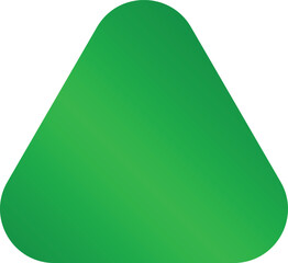 Metallic green triangle with rounded edges © Milton Fernando