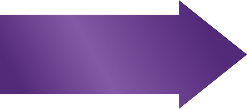 Metallic purple arrow.