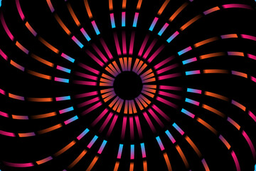 Luxurious caleidoscope simple modern and colourful light flowers line art pattern 
