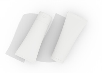 Face cream tube mockup