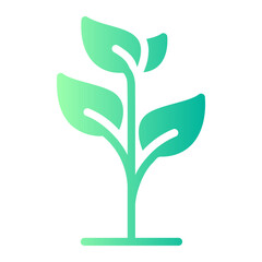 plant gradient icon