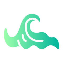 Obraz premium wave gradient icon