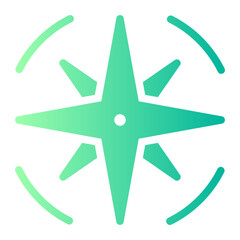 windrose gradient icon