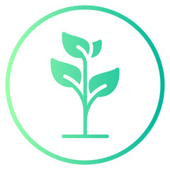 plant gradient icon