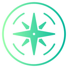 windrose gradient icon