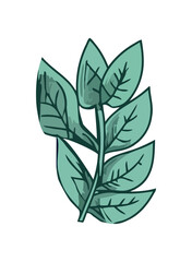 growth symbolized by green plant