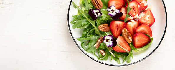 Spring vegetable salad. Tasty healthy food