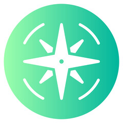 windrose gradient icon