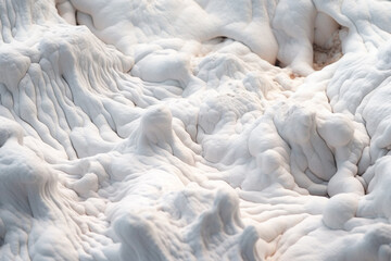3D render of hot white lava flow background. Wide angle format banner. Generative AI