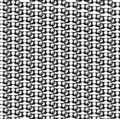 Accumulation of black metal parts with holes