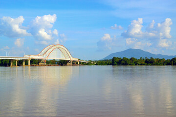 The Tayan Bridge is a bridge that crosses the Kapuas River and is the third longest bridge in Indonesia connecting Tayan City and Piasak Village, Sanggau Regency, West Kalimantan Province