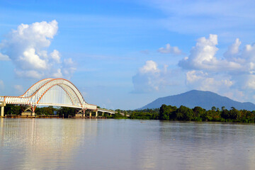 The Tayan Bridge is a bridge that crosses the Kapuas River and is the third longest bridge in Indonesia connecting Tayan City and Piasak Village, Sanggau Regency, West Kalimantan Province