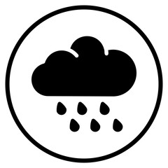 cloud glyph icon
