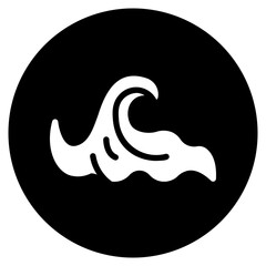 wave glyph icon