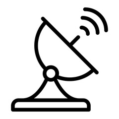 satellite line icon