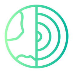 geothermal gradient icon