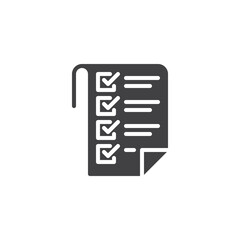 Survey report vector icon