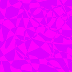 Obraz premium Illustration of futuristic chaotic shapes and lines of pink and purple pattern