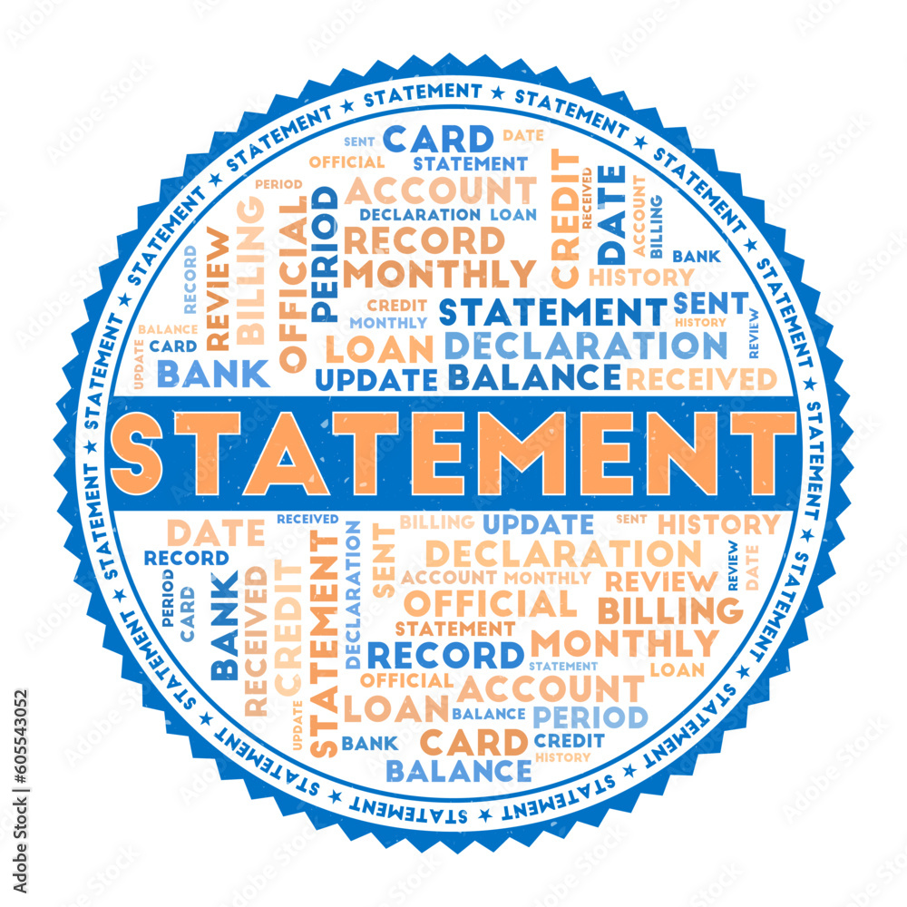 Poster statement concept with word clouds and round text. nice colors and grunge texture. cool vector illus