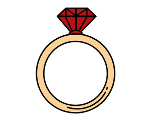 ring with diamonds