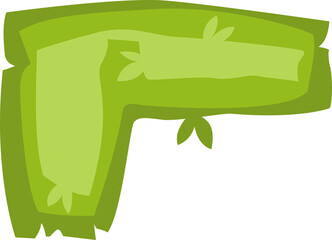 Tree, bush top view for architectural and landscape design.  Colored blooming plant or tree for fence. Graphic Element for design projects. Green spaces