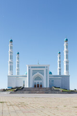 Fototapeta na wymiar Karaganda, Kazakhstan - September 1, 2016: Karaganda oblast mosque